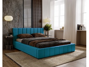 Łóżko tapicerowane sypialniane NERO ze stelażem i pojemnikiem na pościel 7