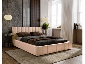 Łóżko tapicerowane sypialniane NERO ze stelażem i pojemnikiem na pościel 9