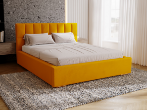 Łóżko tapicerowane DREAM ze stelażem i pojemnikiem na pościel 15