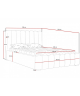 Łóżko tapicerowane sypialniane Nero 200x200 ze stelażem i pojemnikiem na pościel Kronos 22 Wysyłka do 5 dni