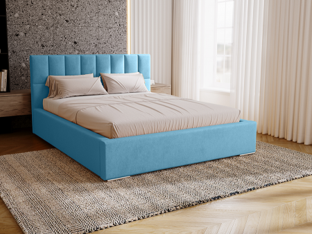 Łóżko tapicerowane z pojemnikiem DREAM ze stelażem 4