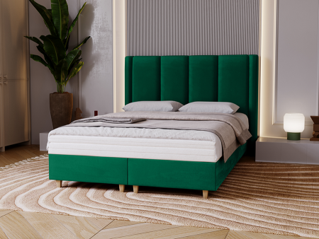 Łóżko tapicerowane na nóżkach BELLA 3