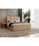 Łóżko kontynentalne MALMO z podnoszonym zagłowiem i wbudowanym materacem