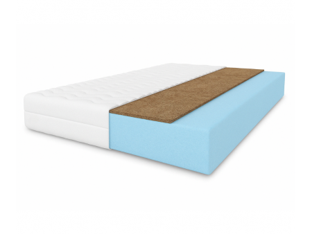 Materac dwustronny piankowo-kokosowy SILWER 80x200x11 – pianka T25, kokos, średnio-twardy/twardy, antyalergiczny, H3/H4