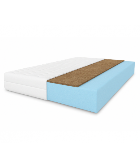 Materac dwustronny piankowo-kokosowy SILWER 120x200x15 – pianka T25, kokos, średnio-twardy/twardy, antyalergiczny, H3/H4