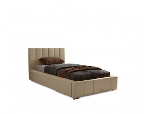 Łóżko tapicerowane jednoosobowe NERO ze stelażem i pojemnikiem na pościel 2