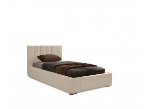 Łóżko tapicerowane jednoosobowe NERO ze stelażem i pojemnikiem na pościel 4