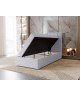 Łóżko tapicerowane jednoosobowe NERO ze stelażem i pojemnikiem na pościel 5