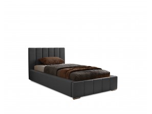 Łóżko tapicerowane jednoosobowe NERO ze stelażem i pojemnikiem na pościel 6