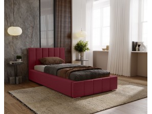 Łóżko tapicerowane jednoosobowe NERO ze stelażem i pojemnikiem na pościel 11