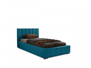 Łóżko tapicerowane jednoosobowe NERO ze stelażem i pojemnikiem na pościel 14