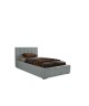 Łóżko tapicerowane jednoosobowe NERO ze stelażem i pojemnikiem na pościel 19