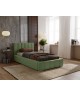 Łóżko tapicerowane jednoosobowe NERO ze stelażem i pojemnikiem na pościel 24