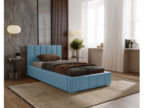 Łóżko tapicerowane jednoosobowe NERO ze stelażem i pojemnikiem na pościel28