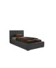Łóżko tapicerowane jednoosobowe NERO ze stelażem i pojemnikiem na pościel