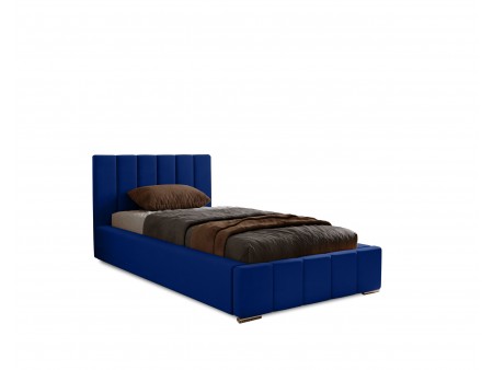 Łóżko tapicerowane jednoosobowe NERO ze stelażem i pojemnikiem na pościel