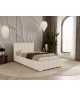 Łóżko tapicerowane do sypialni jednoosobowe ALMA ze stelażem i pojemnikiem na pościel 6