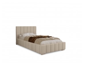 Łóżko tapicerowane do sypialni jednoosobowe ALMA ze stelażem i pojemnikiem na pościel 14