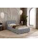 Łóżko tapicerowane do sypialni jednoosobowe ALMA ze stelażem i pojemnikiem na pościel 15
