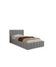 Łóżko tapicerowane do sypialni jednoosobowe ALMA ze stelażem i pojemnikiem na pościel 16