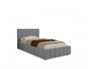 Łóżko tapicerowane do sypialni jednoosobowe ALMA ze stelażem i pojemnikiem na pościel 16