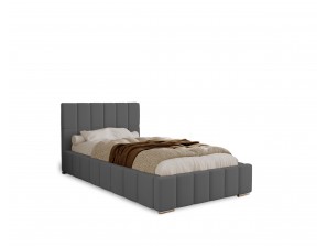 Łóżko tapicerowane do sypialni jednoosobowe ALMA ze stelażem i pojemnikiem na pościel 17