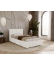 Łóżko tapicerowane do sypialni jednoosobowe ALMA ze stelażem i pojemnikiem na pościel18
