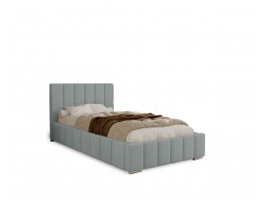 Łóżko tapicerowane do sypialni jednoosobowe ALMA ze stelażem i pojemnikiem na pościel 21