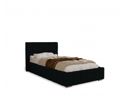 Łóżko tapicerowane do sypialni jednoosobowe ALMA ze stelażem i pojemnikiem na pościel25