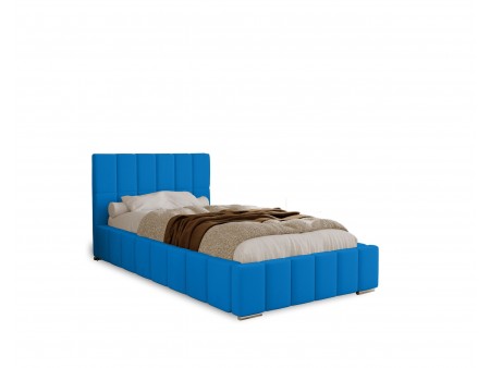 Łóżko tapicerowane do sypialni jednoosobowe ALMA ze stelażem i pojemnikiem na pościel28