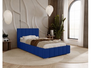 Łóżko tapicerowane do sypialni jednoosobowe ALMA ze stelażem i pojemnikiem na pościel29