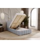Łóżko tapicerowane do sypialni jednoosobowe ALMA ze stelażem i pojemnikiem na pościel