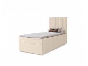 Łóżko tapicerowane jednoosobowe sypialniane NERO z wbudowanym materacem i pojemnikiem 3