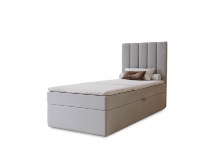 Łóżko tapicerowane jednoosobowe sypialniane NERO z wbudowanym materacem i pojemnikiem9