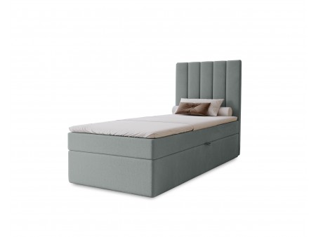 Łóżko tapicerowane jednoosobowe sypialniane NERO z wbudowanym materacem i pojemnikiem13