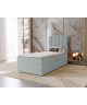 Łóżko tapicerowane jednoosobowe sypialniane NERO z wbudowanym materacem i pojemnikiem14