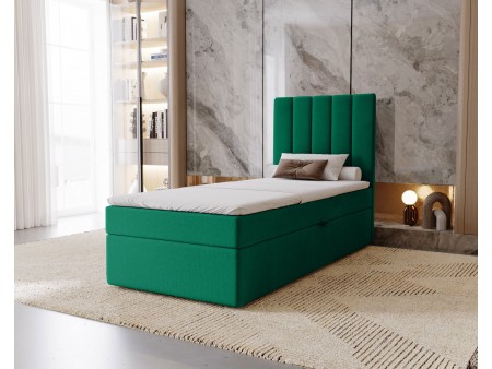 Łóżko tapicerowane jednoosobowe sypialniane NERO z wbudowanym materacem i pojemnikiem18
