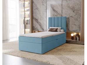 Łóżko tapicerowane jednoosobowe sypialniane NERO z wbudowanym materacem i pojemnikiem20