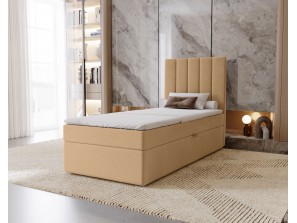 Łóżko tapicerowane jednoosobowe sypialniane NERO z wbudowanym materacem i pojemnikiem22