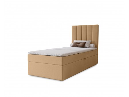 Łóżko tapicerowane jednoosobowe sypialniane NERO z wbudowanym materacem i pojemnikiem23